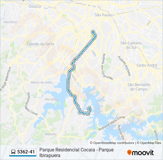 Mapa de 5362-41 de autobús