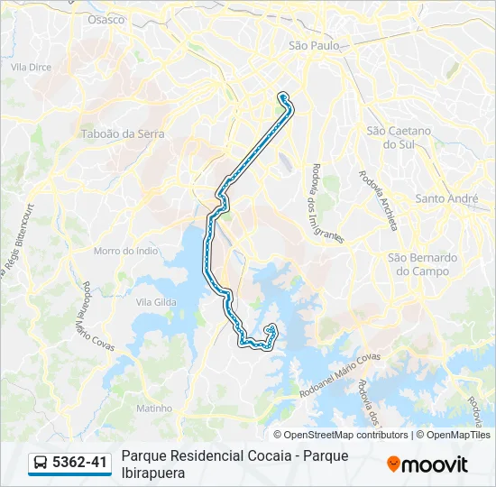 5362-41 Bus Line Map