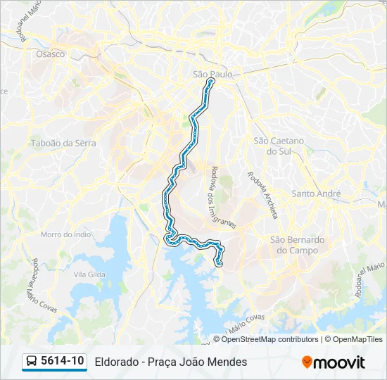 5614-10 Bus Line Map