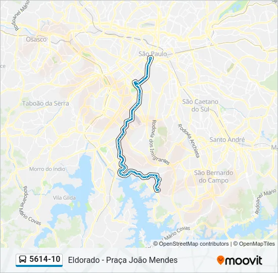 5614-10 Bus Line Map