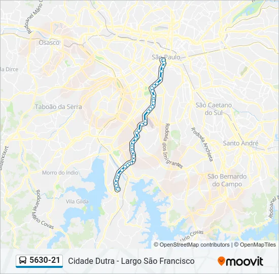 5630-21 Bus Line Map
