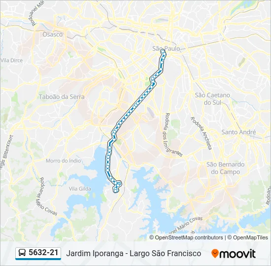 5632-21 Bus Line Map