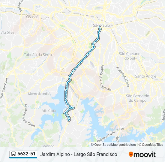 5632-51 Bus Line Map