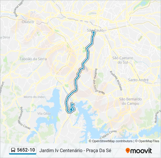 5652-10 Bus Line Map