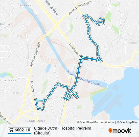 6002-10 Bus Line Map