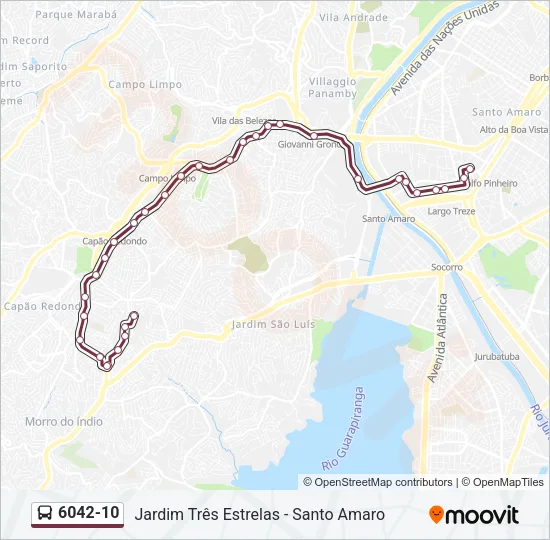 6042-10 Bus Line Map