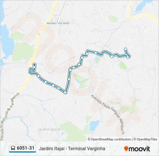 6051-31 Bus Line Map