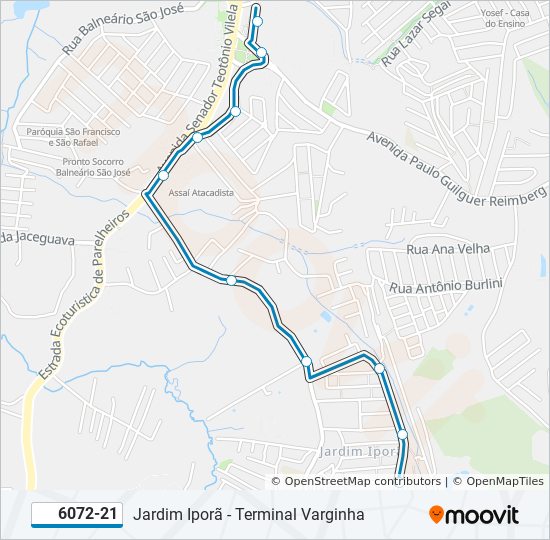 Rota da linha 408a10: horários, paradas e mapas - Cardoso de Almeida  (Atualizado)