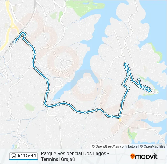 6115-41 Bus Line Map