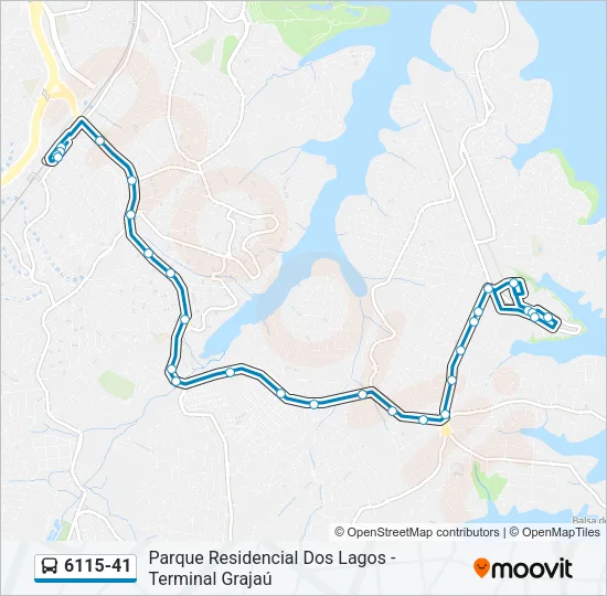 6115-41 Bus Line Map