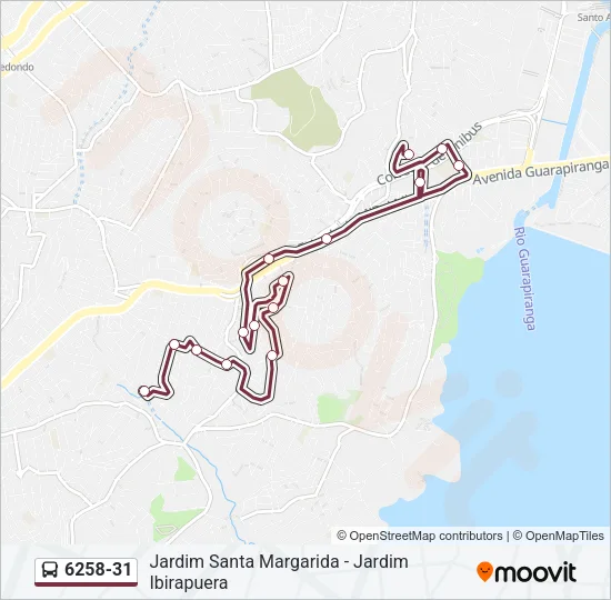 6258-31 Bus Line Map