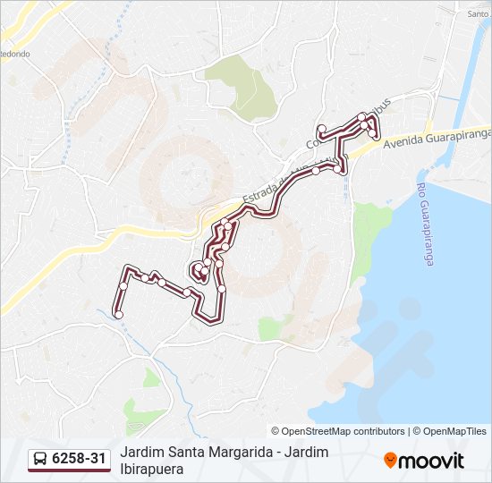 6258-31 bus Line Map