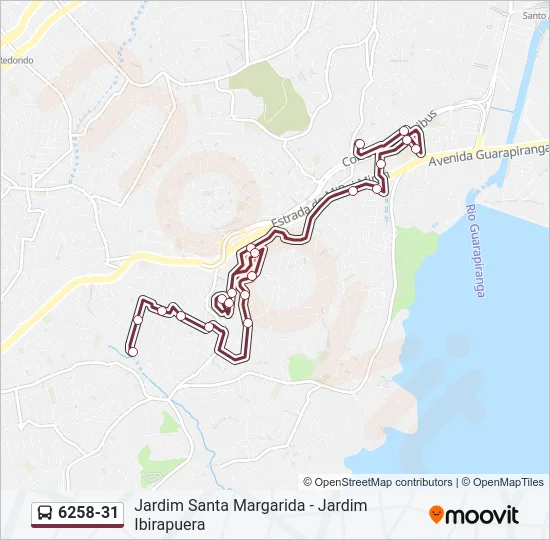 6258-31 Bus Line Map