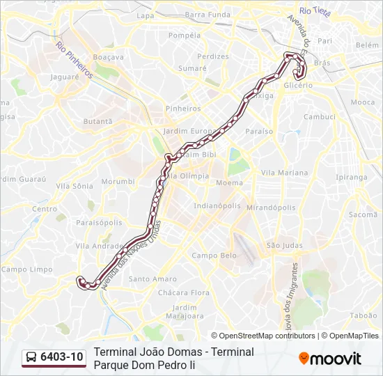 6403-10 Bus Line Map