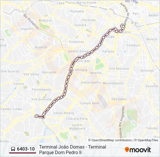 6403-10 Bus Line Map