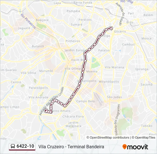 6422-10 Bus Line Map