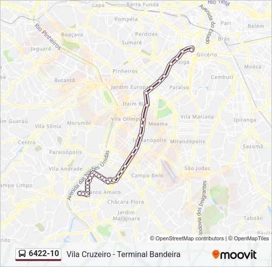 6422-10 Bus Line Map