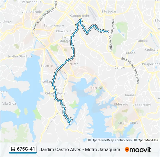 675G-41 Bus Line Map
