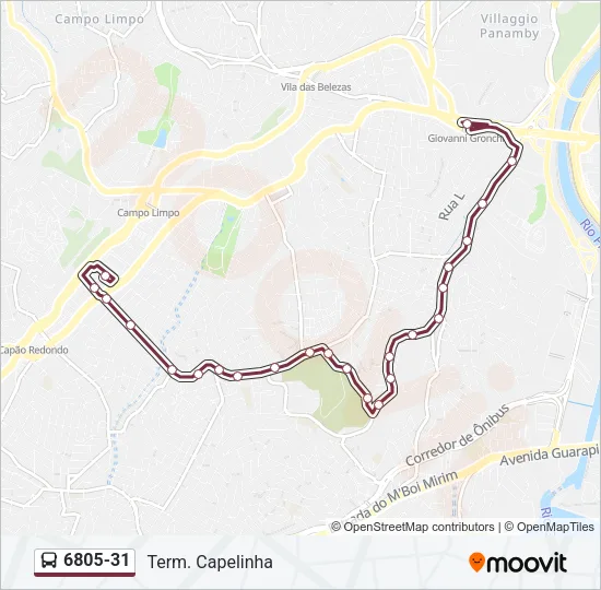6805-31 Bus Line Map