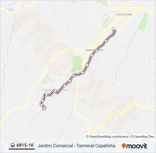 Mapa de 6815-10 de autobús