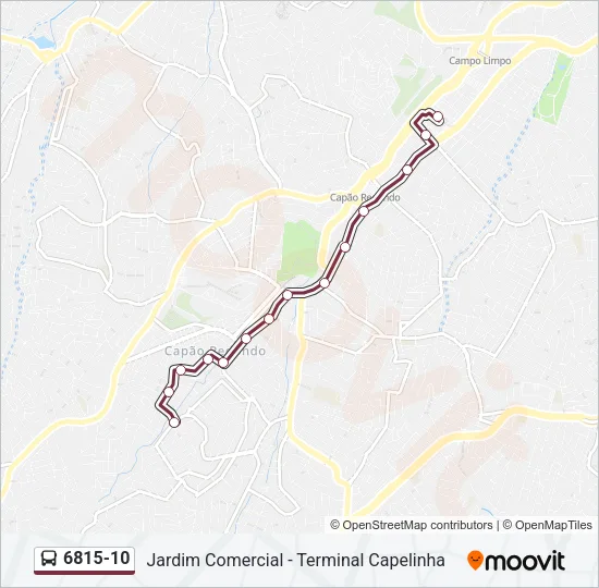 6815-10 Bus Line Map
