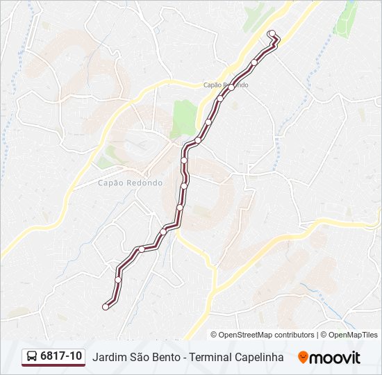 6817-10 bus Line Map