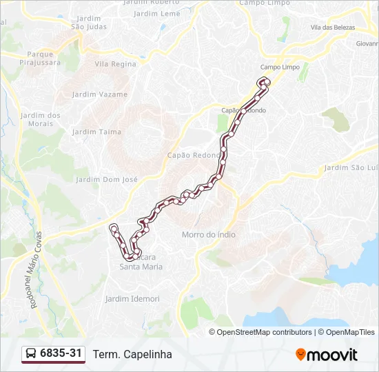 6835-31 Bus Line Map