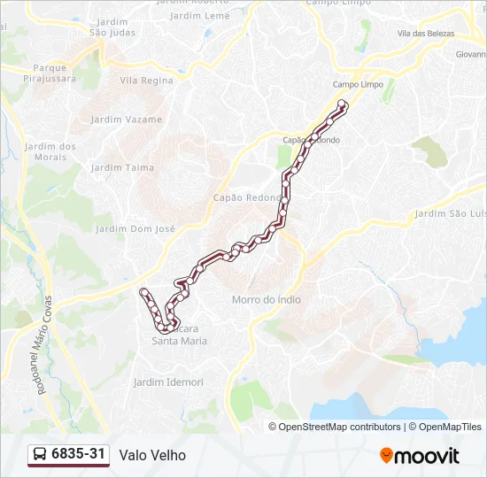 6835-31 Bus Line Map
