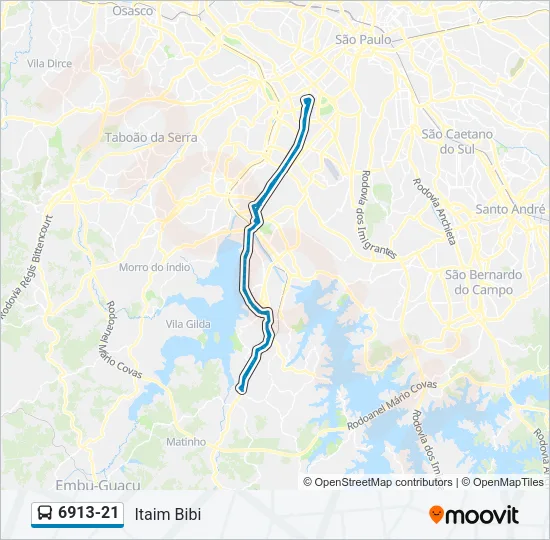6913-21 Bus Line Map