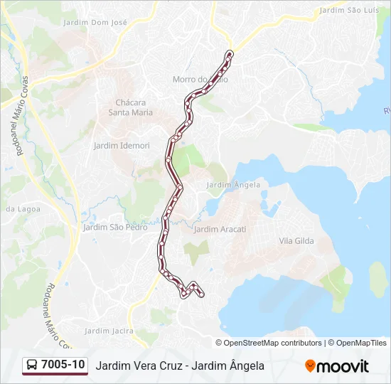 7005-10 Bus Line Map