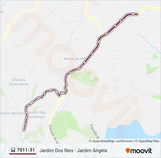 7011-31 Bus Line Map