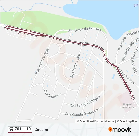 701H-10 Bus Line Map
