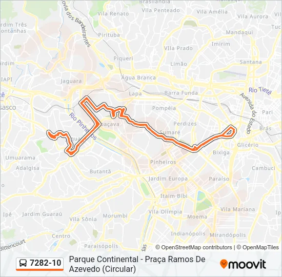 7282-10 Bus Line Map