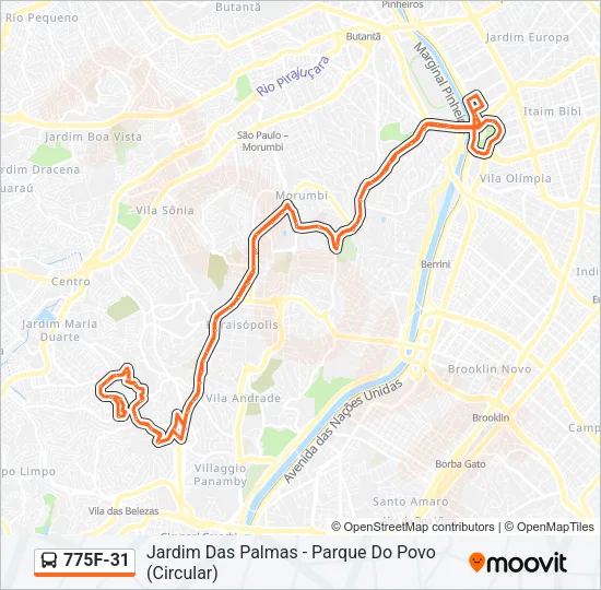 775F-31 Bus Line Map
