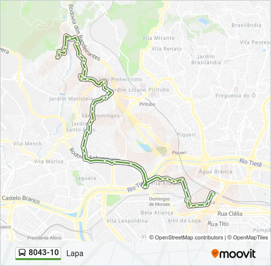 8043-10 Bus Line Map