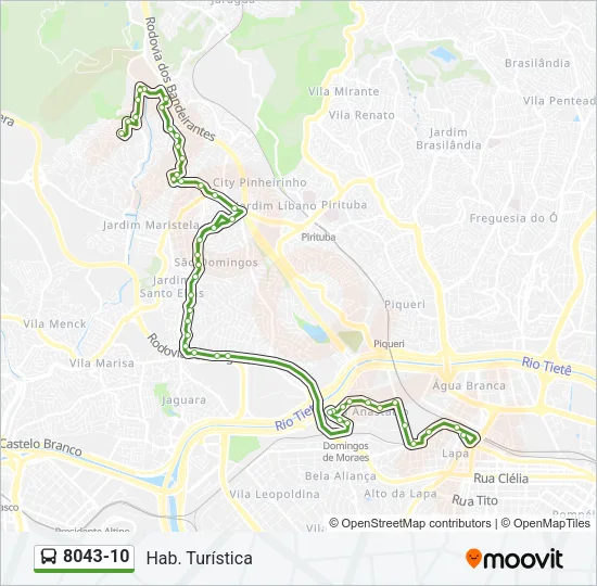 8043-10 Bus Line Map
