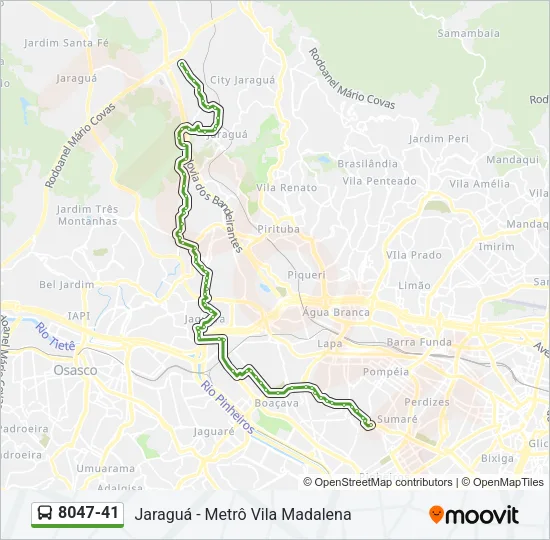 8047-41 Bus Line Map