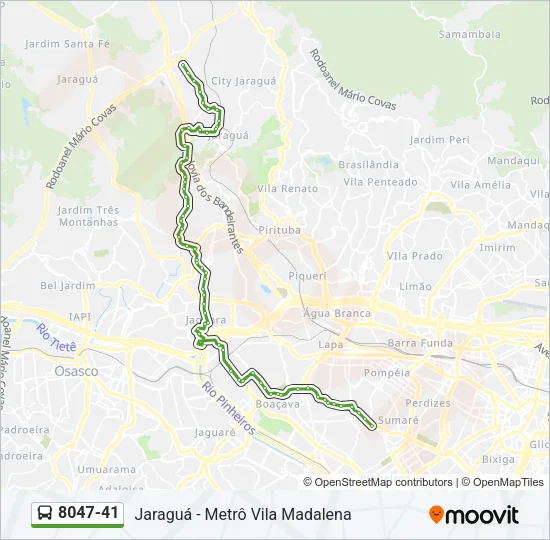 8047-41 Bus Line Map