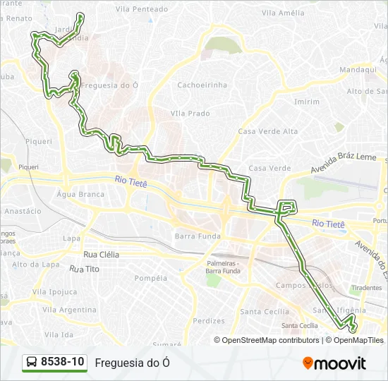 8538-10 Bus Line Map