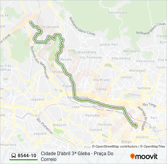 8544-10 Bus Line Map