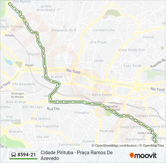8594-21 Bus Line Map