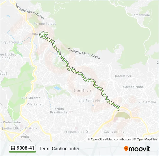 9008-41 Bus Line Map