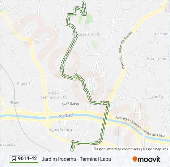 9014-42 Bus Line Map