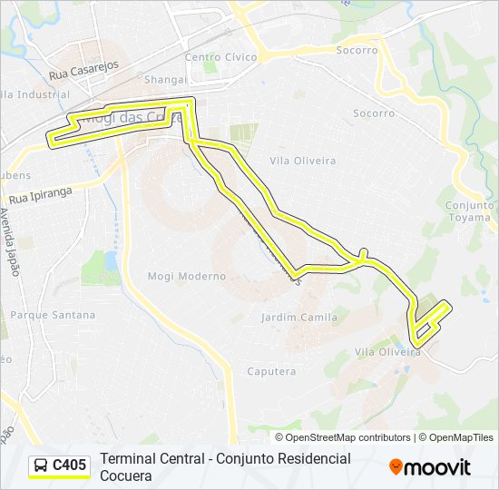 C405 bus Line Map