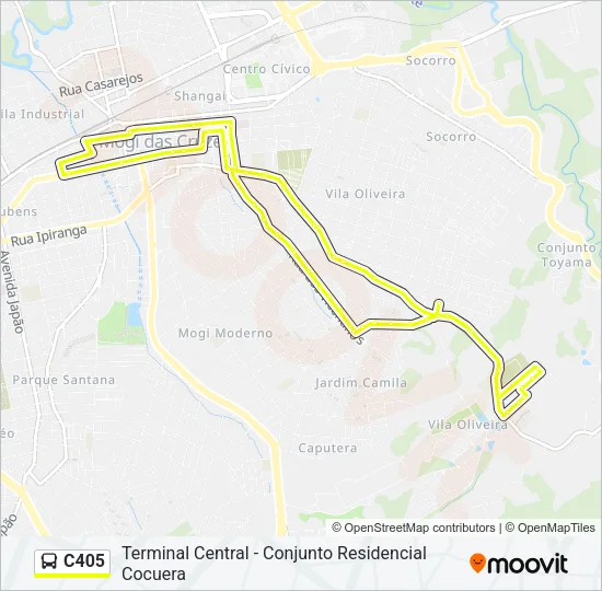 C405 Bus Line Map