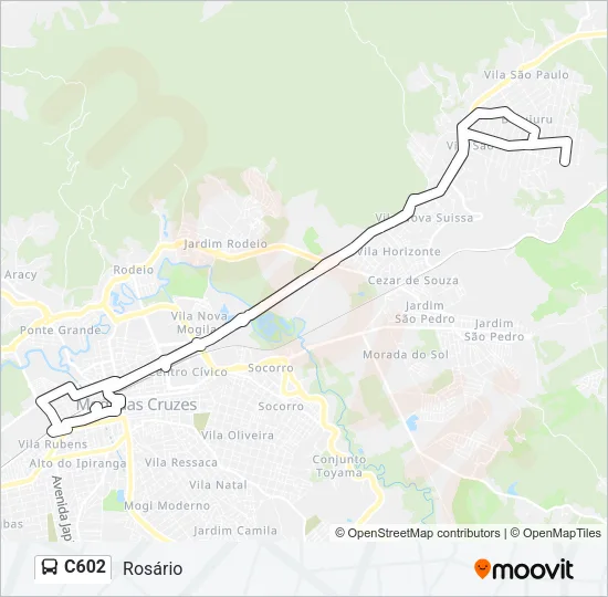 C602 Bus Line Map