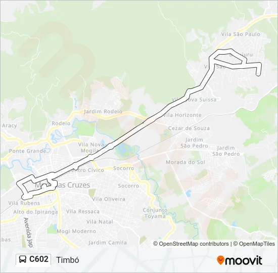 C602 Bus Line Map