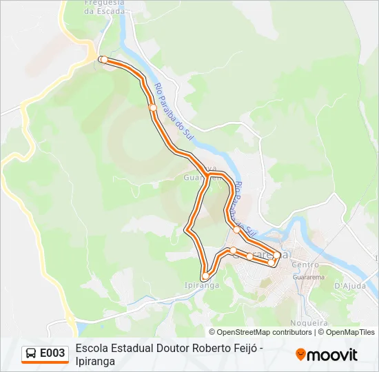 E003 Bus Line Map