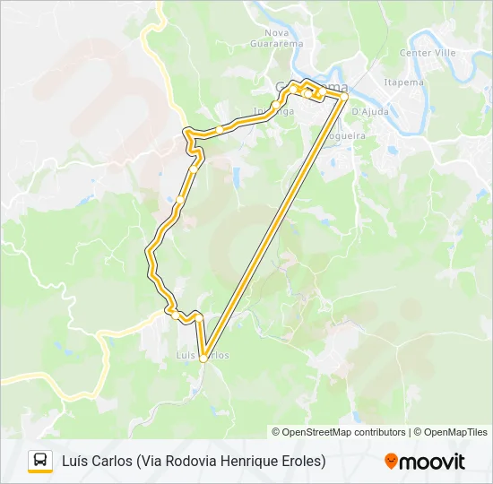 04A  LUÍS CARLOS (VIA RODOVIA HENRIQUE EROLES) Bus Line Map