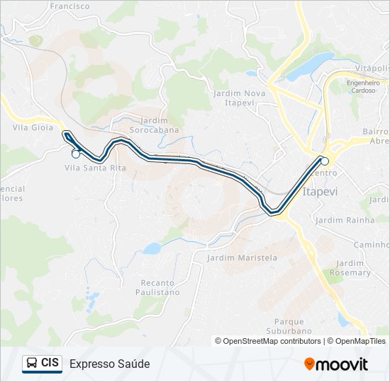 Mapa de CIS de autobús